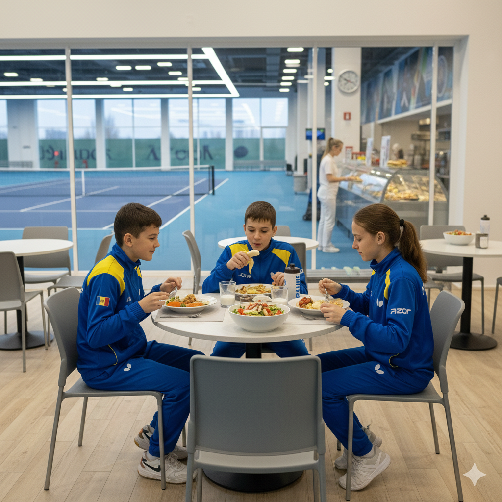 Hrana campionilor: cum să crești un tânăr jucător de tenis sănătos și puternic