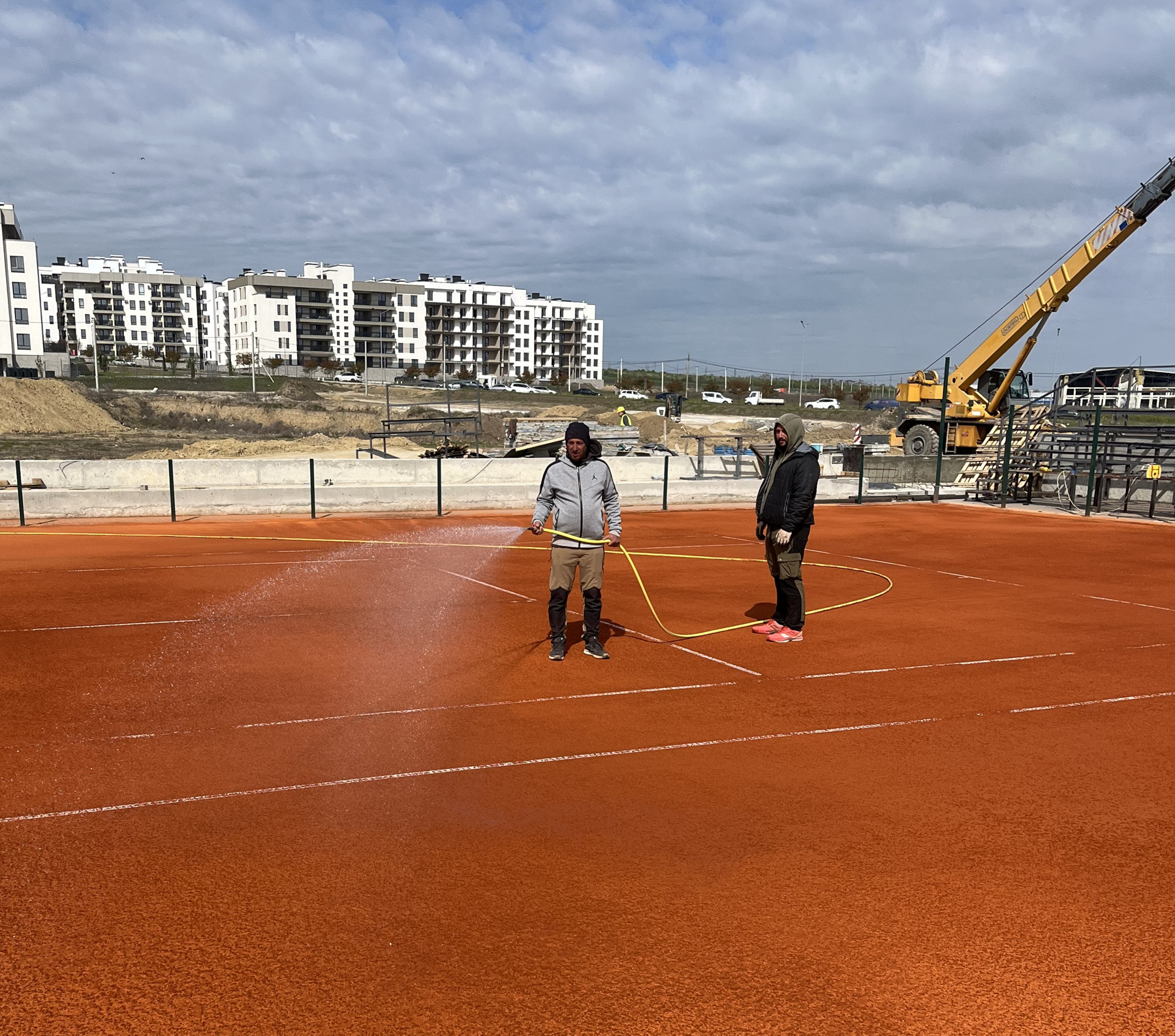 Complexul de vară al Centrului Național de Tenis intră pe ultima sută de metri