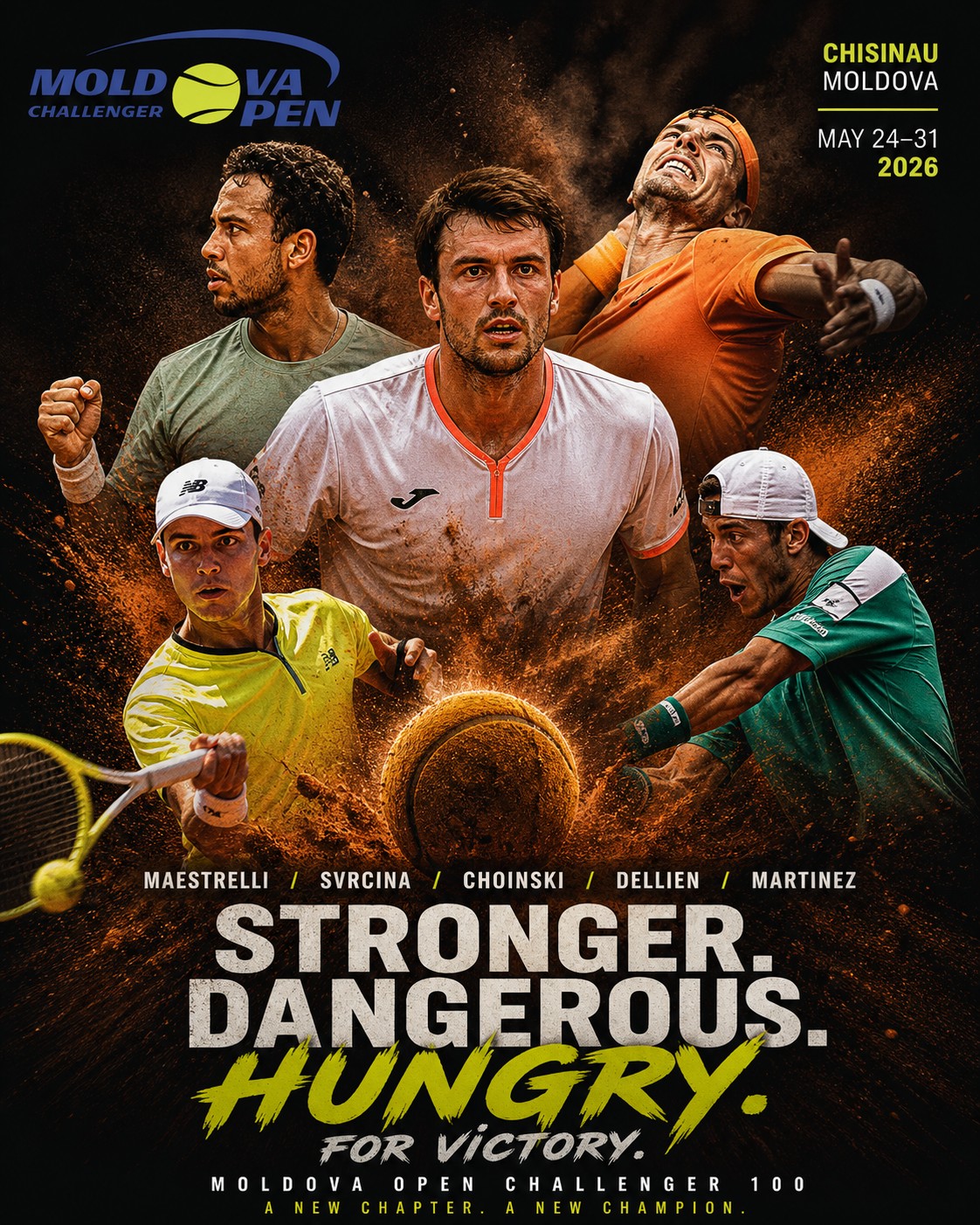 A fost publicată lista de înscriere pentru Moldova Open Challenger 100: jucători de top, nume sonore și outsideri periculoși
