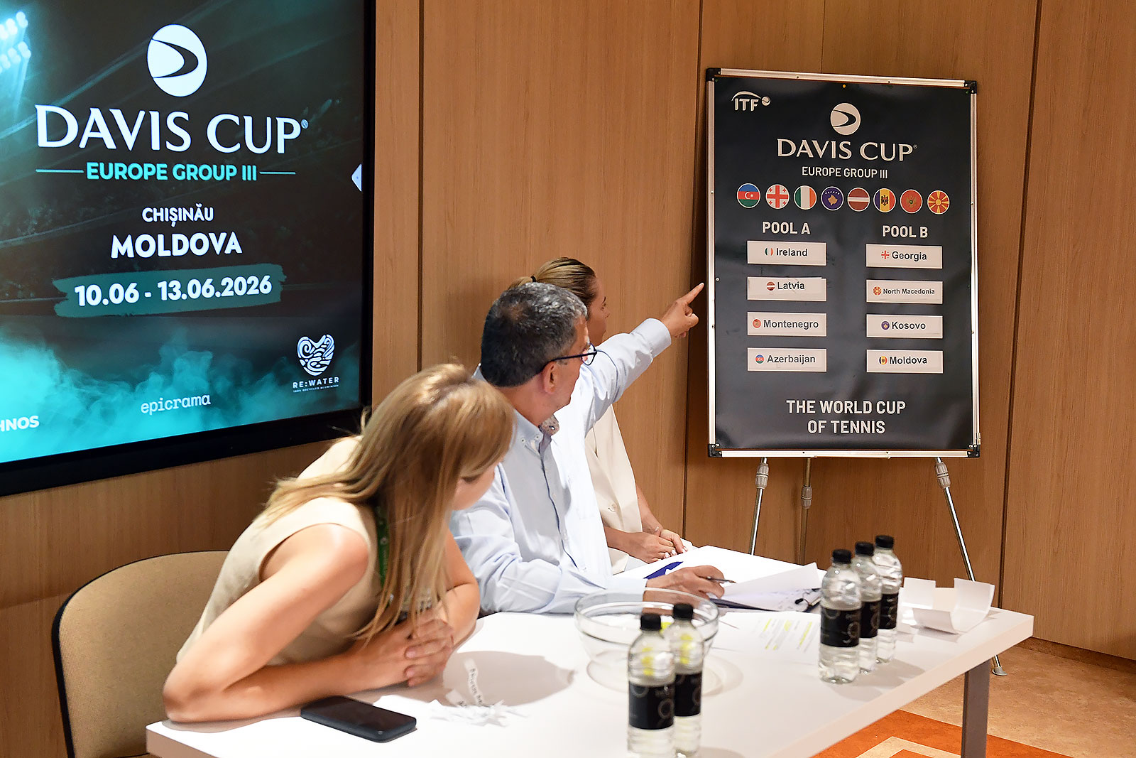 Tragerea la sorți a Davis Cup Europe Group III a avut loc la Chișinău