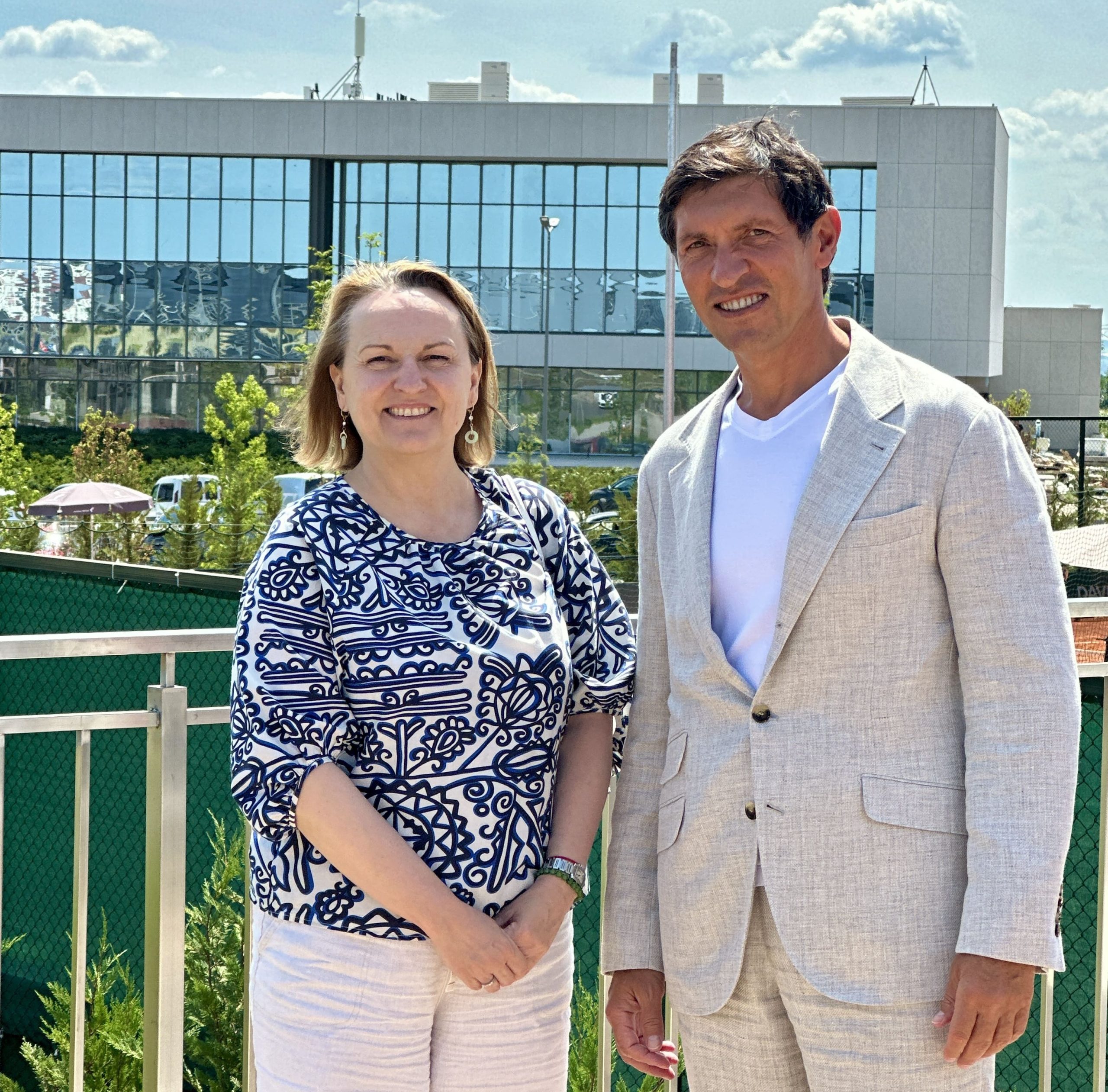 Ambasadoarea Uniunii Europene în Republica Moldova vizitat Centrul Național de Tenis