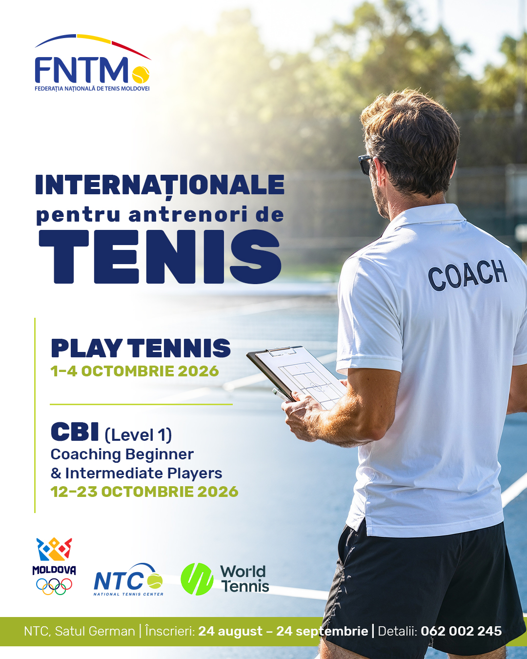 Cursuri internaționale pentru antrenori la Centrul Național de Tenis